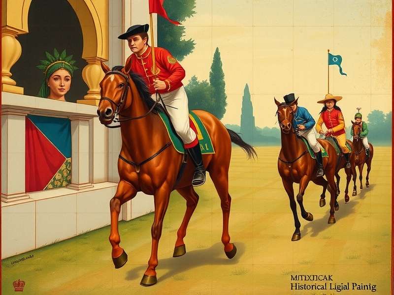 Historical Mughal Polo Painting